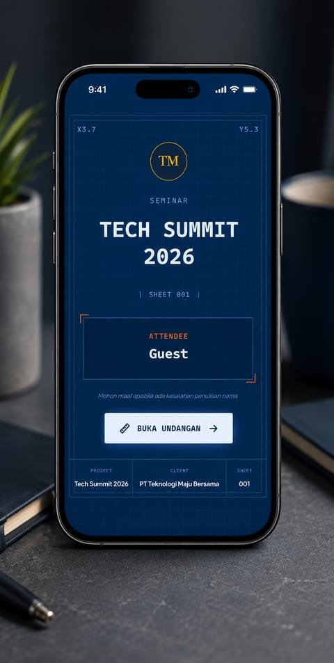 Pratinjau template The Blueprint Event