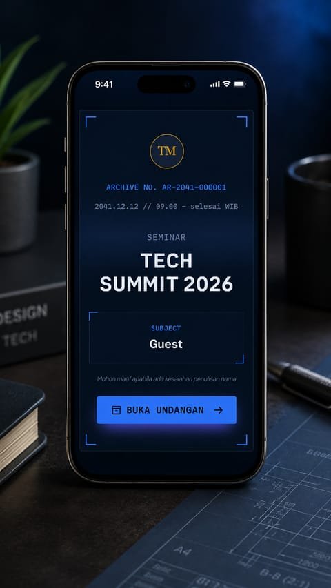 Pratinjau template Future Archive