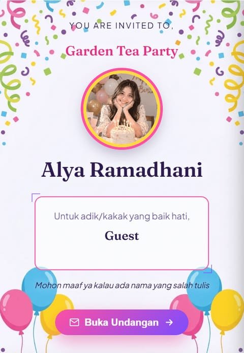 Pratinjau template Confetti