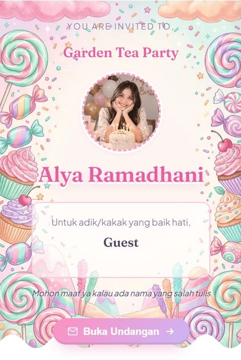 Pratinjau template Candy Pastel