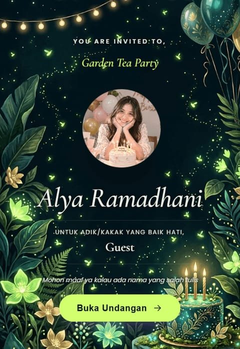 Pratinjau template Midnight Garden Gala