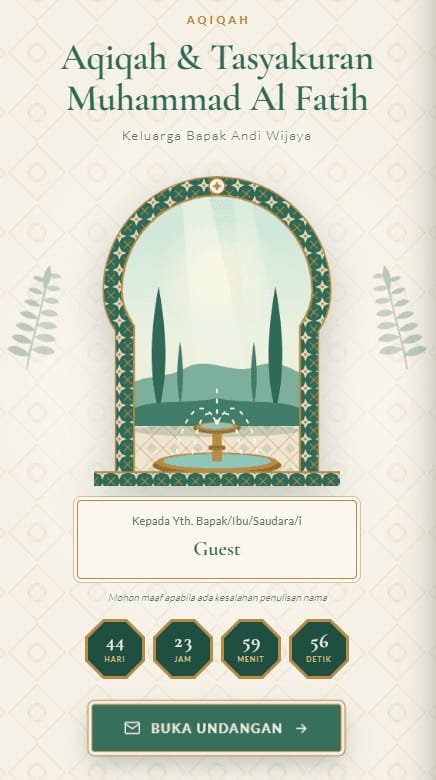 Pratinjau template Taman Andalusia