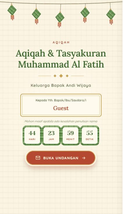 Pratinjau template Anyaman Ketupat