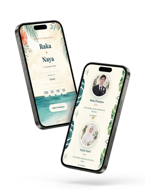Pratinjau template Tropical Luxe