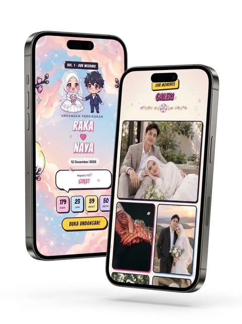 Pratinjau template Doki Doki