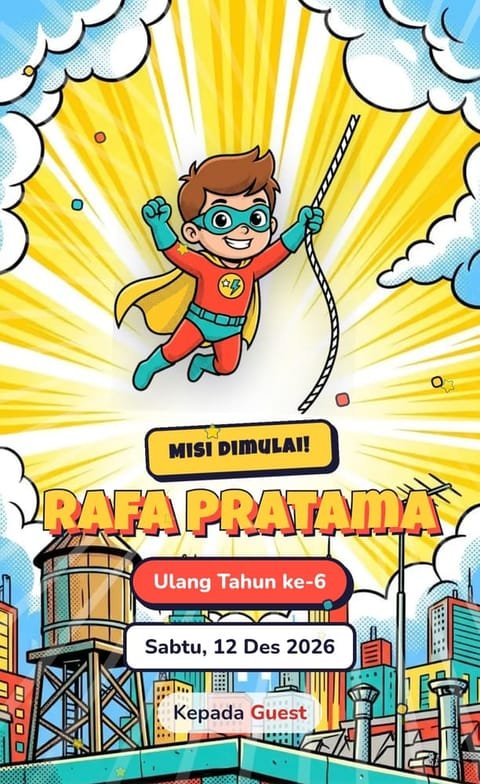 Pratinjau template Jagoan Kota