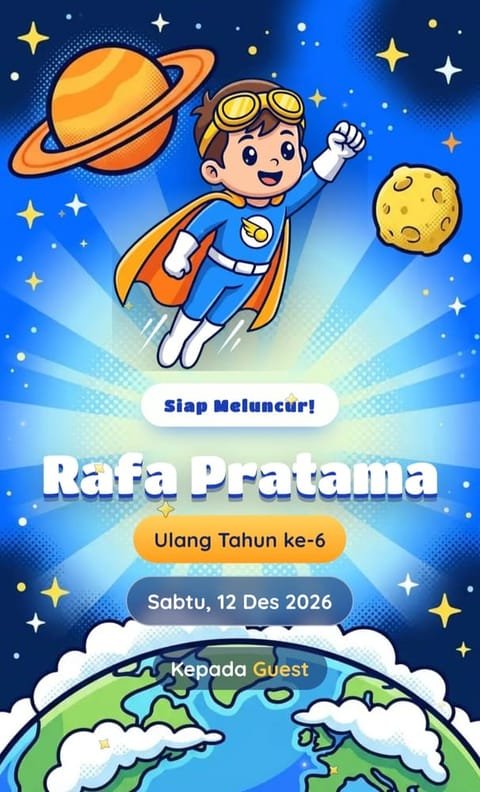 Pratinjau template Kapten Angkasa