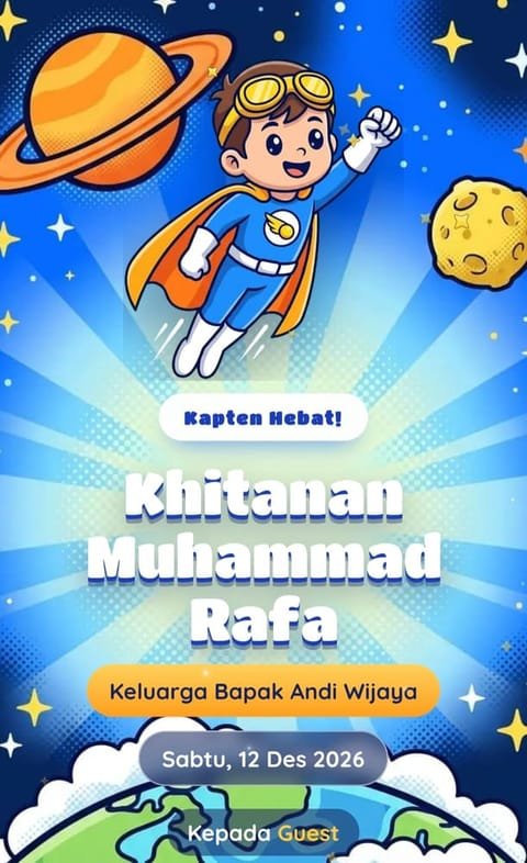 Pratinjau template Kapten Angkasa