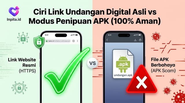 Ciri Link Undangan Digital Asli vs Modus Penipuan APK (100% Aman)