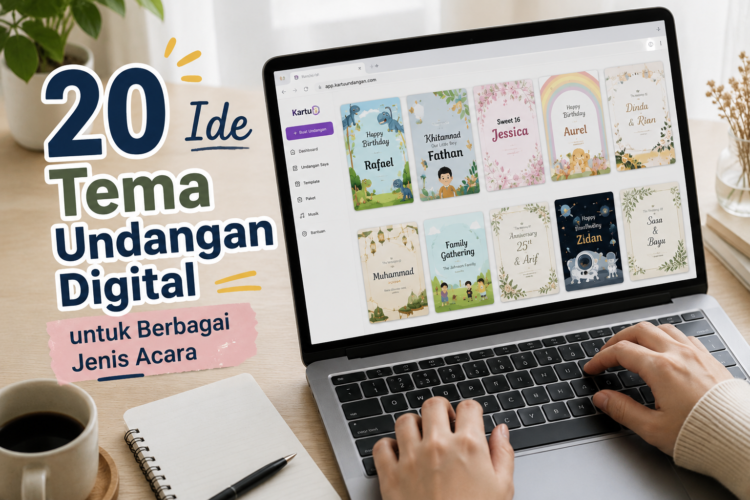 20 Ide Tema Undangan Digital untuk Berbagai Jenis Acara