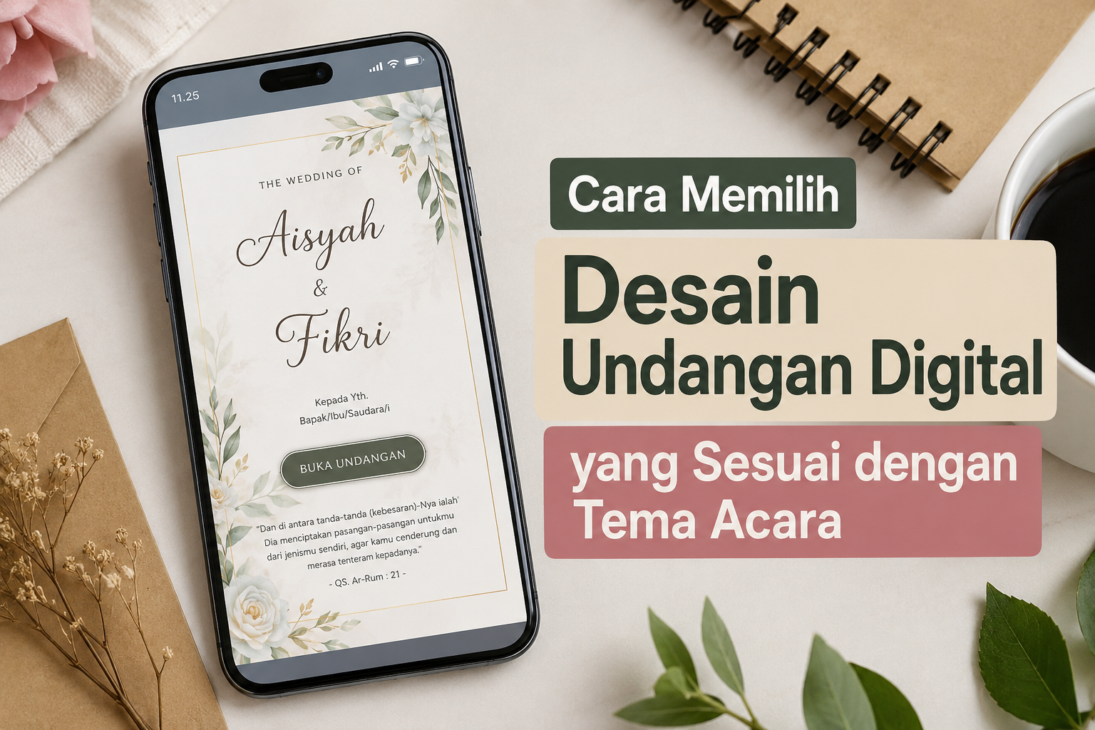 Cara Memilih Desain Undangan Digital yang Sesuai dengan Tema Acara