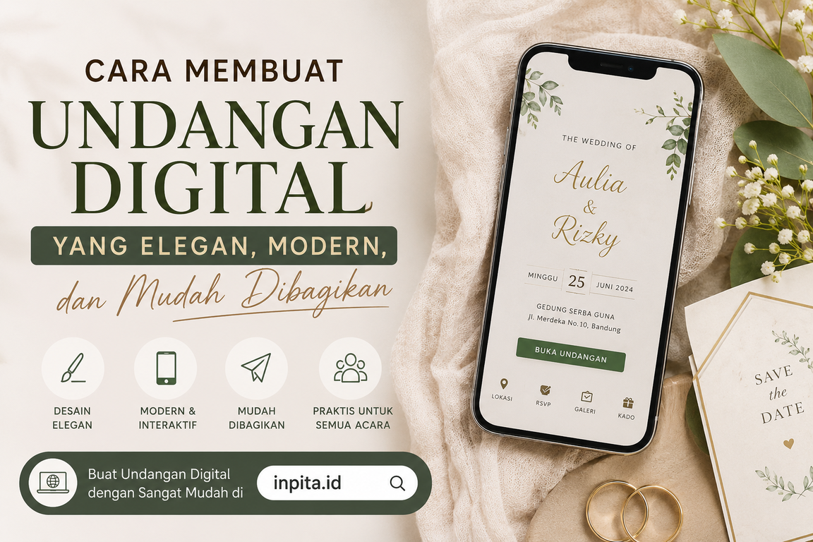 Cara Membuat Undangan Digital yang Elegan, Modern, dan Mudah Dibagikan