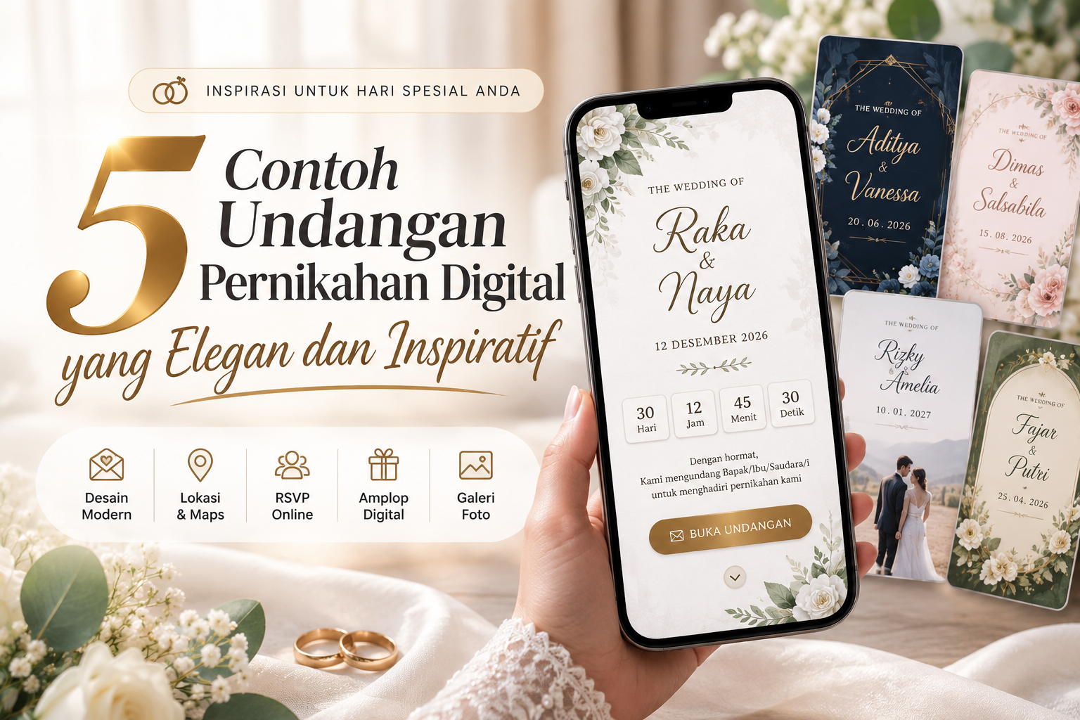 5 Contoh Undangan Pernikahan Digital yang Elegan dan Inspiratif