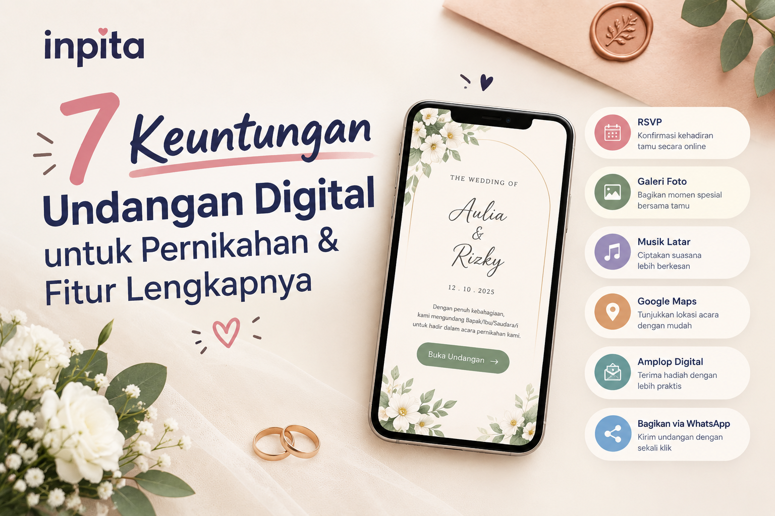 7 Keuntungan Undangan Digital untuk Pernikahan & Fitur Lengkapnya