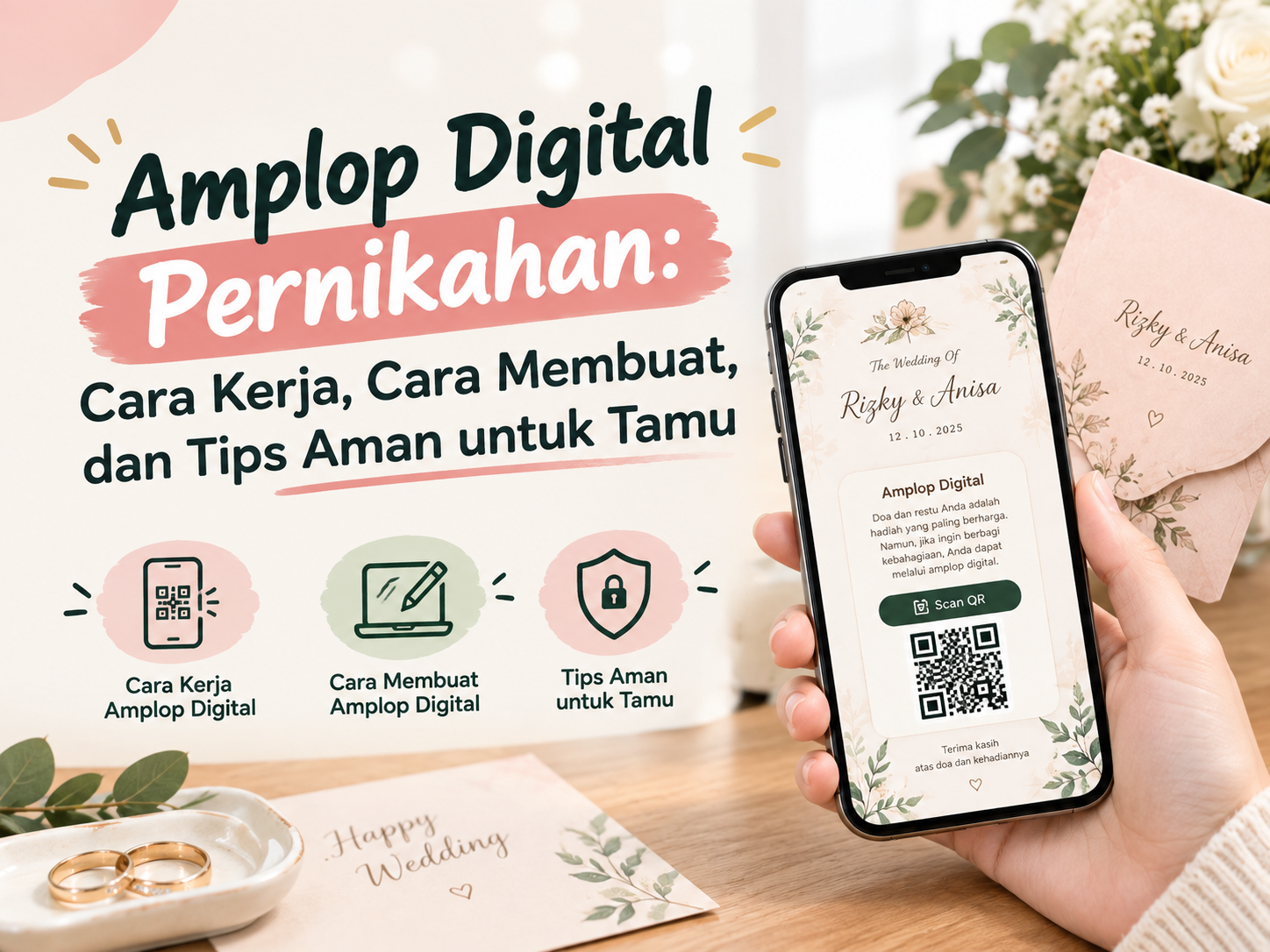 Amplop Digital Pernikahan: Cara Kerja, Cara Membuat & Tips Aman
