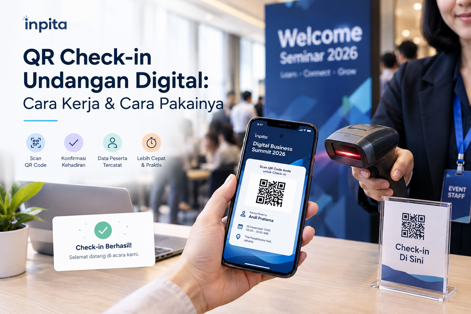 QR Check-in Undangan Digital: Cara Kerja & Cara Pakainya