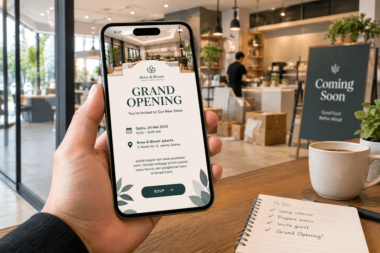 Undangan Grand Opening Digital: Contoh, Isi & Cara Membuat
