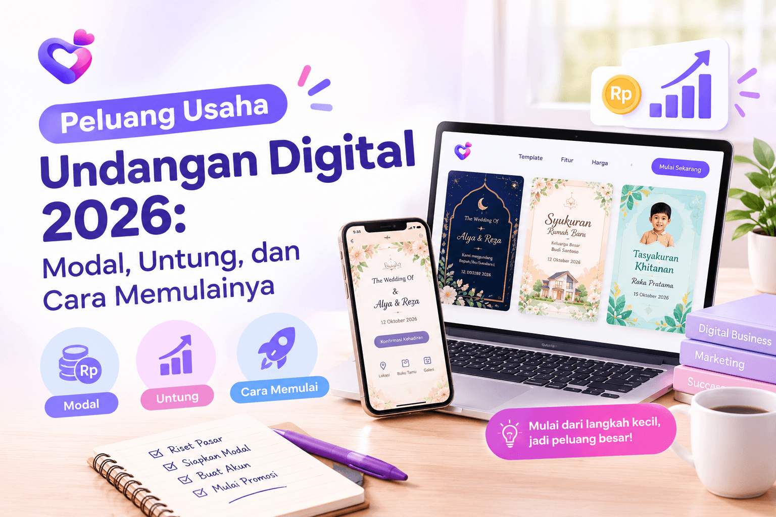 Peluang Usaha Undangan Digital 2026: Modal & Cara Mulai