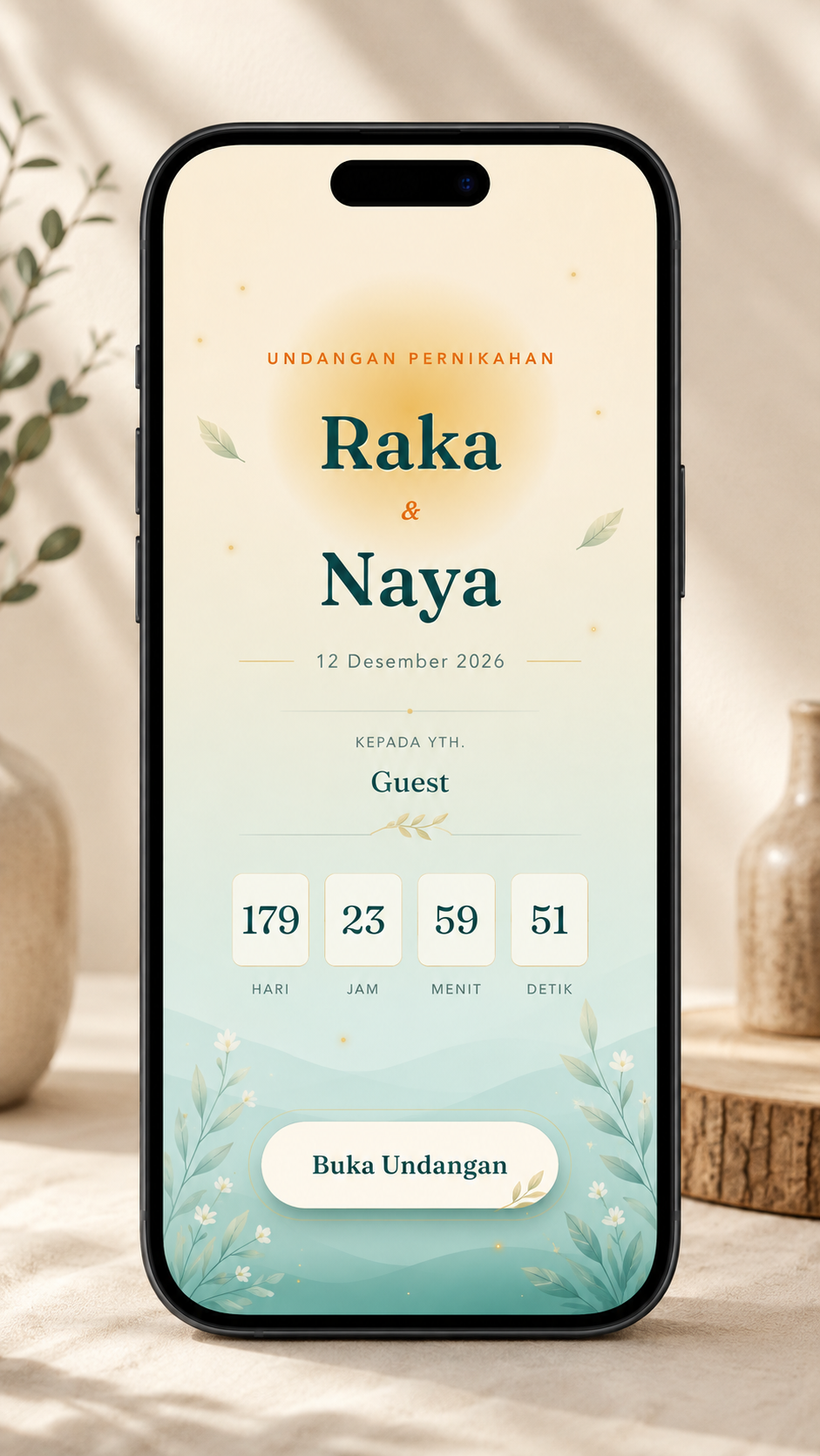 Pratinjau template Tropical Luxe