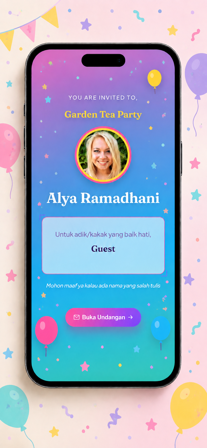 Pratinjau template Confetti