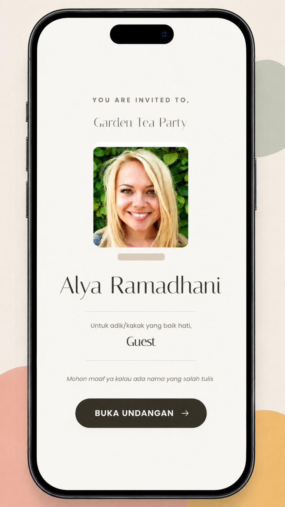 Pratinjau template Minimal Luxe