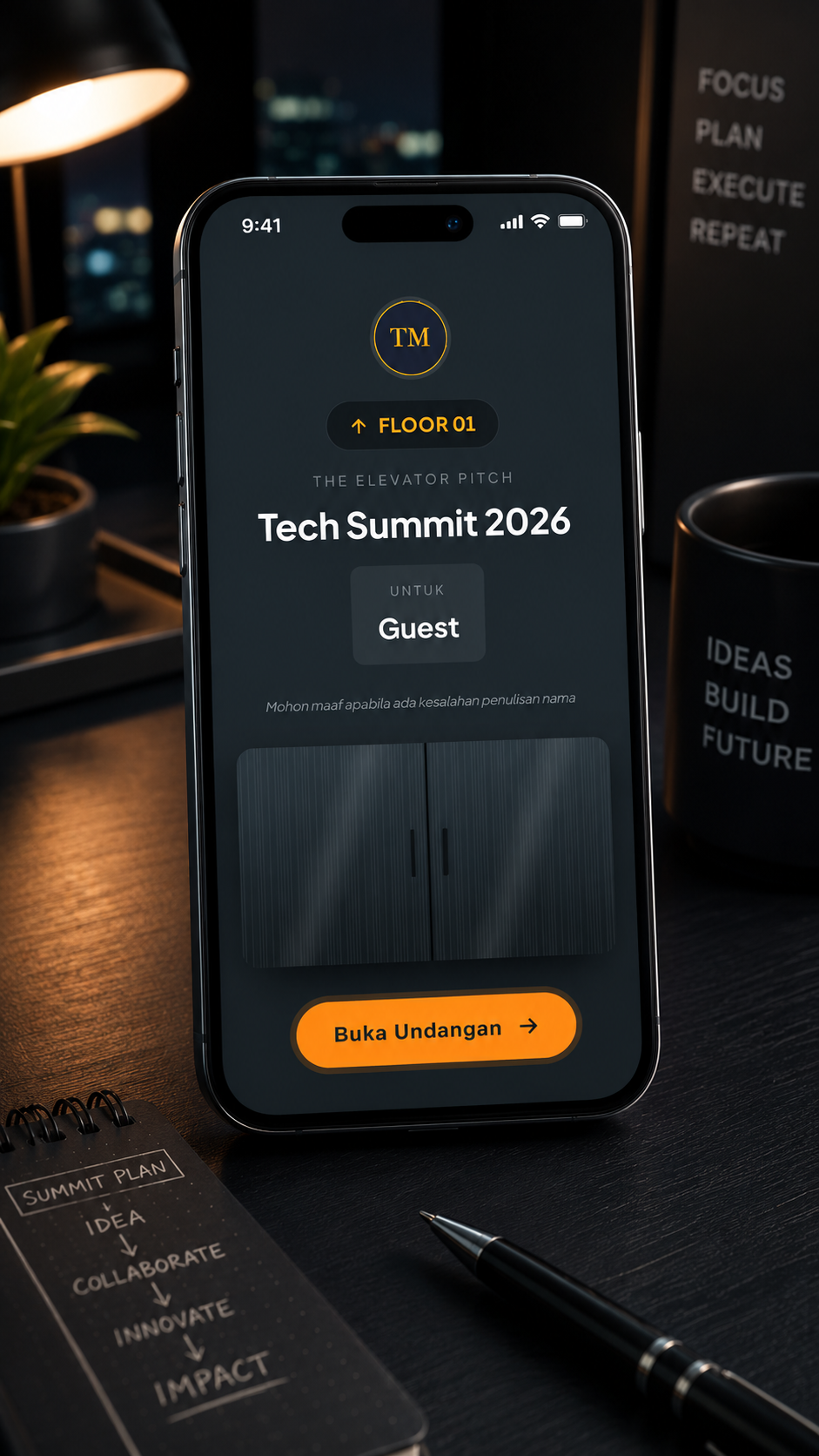 Pratinjau template The Elevator Pitch