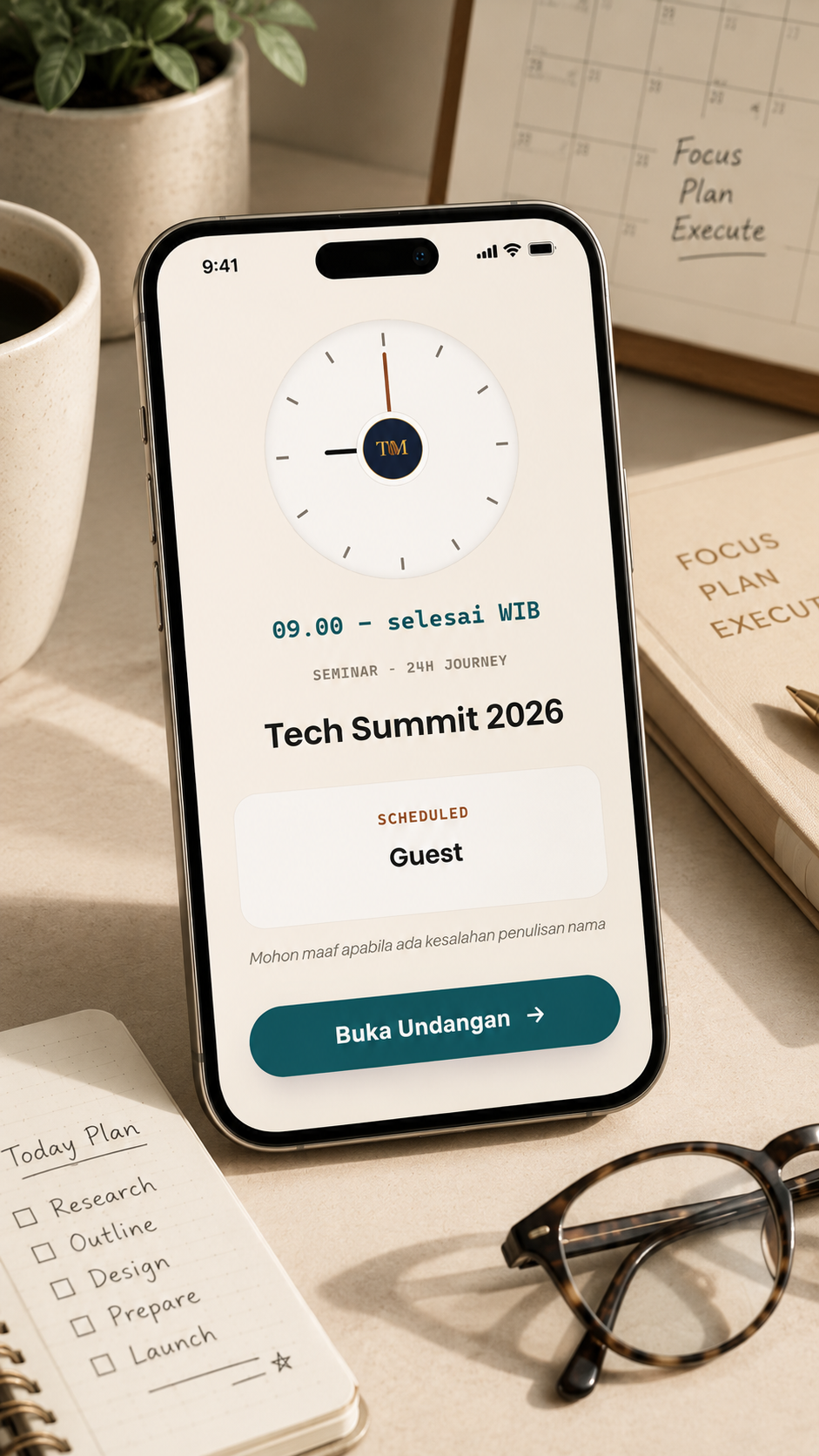 Pratinjau template Hours in One Event
