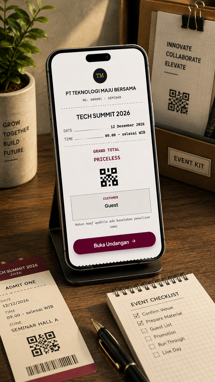 Pratinjau template The Grand Opening Receipt