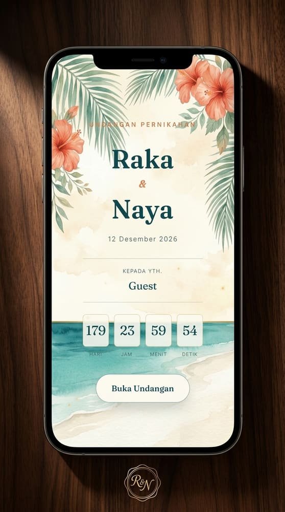Pratinjau template Tropical Luxe