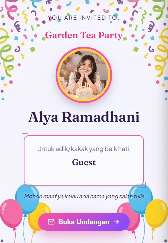 Pratinjau template Confetti