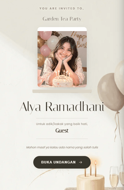 Pratinjau template Minimal Luxe