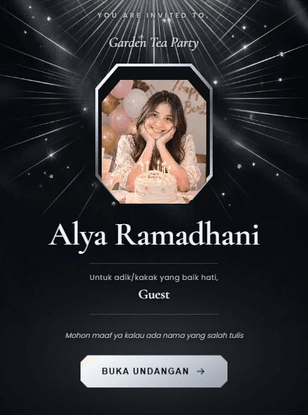 Pratinjau template Crystal Night