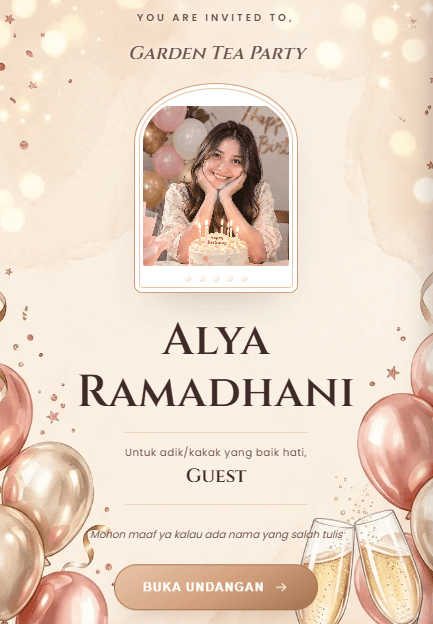 Pratinjau template Champagne Gold