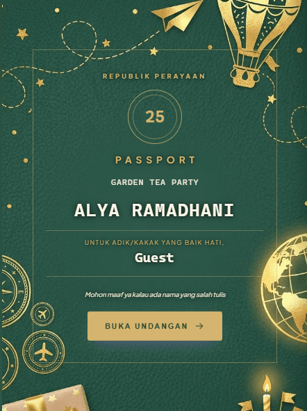 Pratinjau template Passport to My New Age