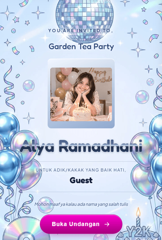 Pratinjau template Future Nostalgia Party