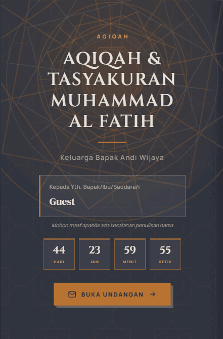 Pratinjau template Geometri Iman