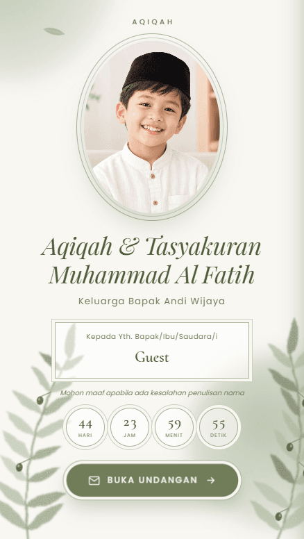 Pratinjau template Zaitun & Sage