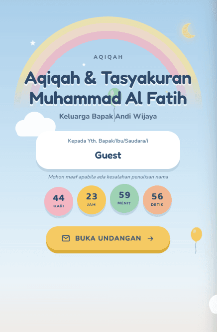 Pratinjau template Awan Berkah