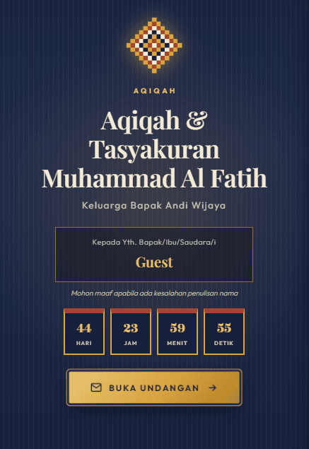 Pratinjau template Tenun Cahaya