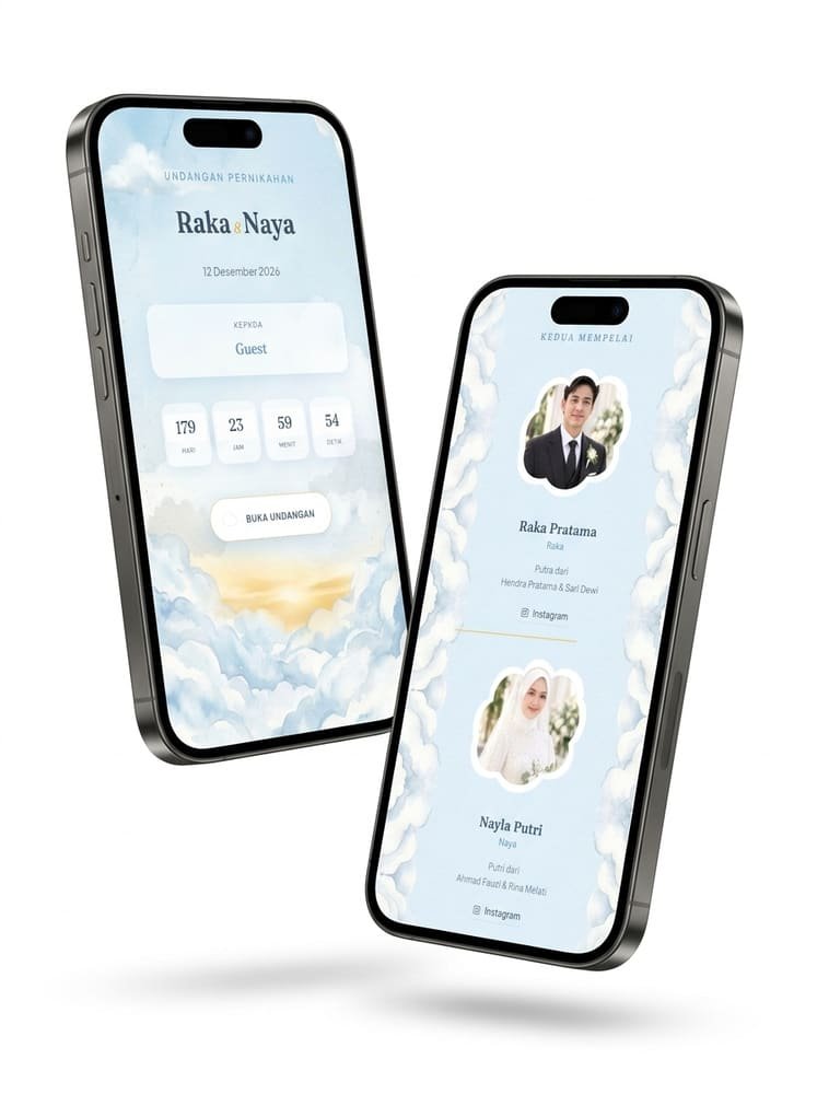Pratinjau template Cloud Nine
