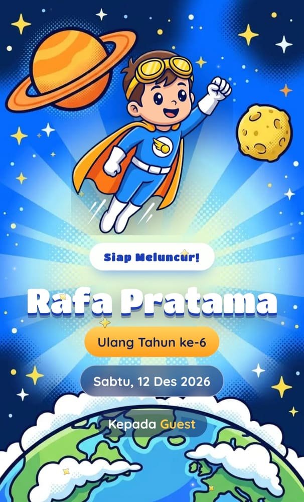 Pratinjau template Kapten Angkasa
